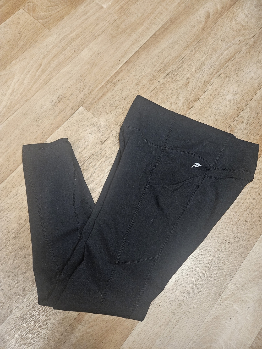 Fabletics PureLuxe High Waisted Leggings Black Womens Sz Small With Side Pockets